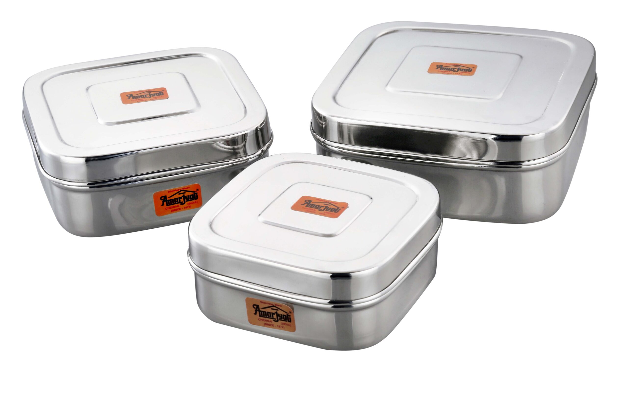 STAINLESS STEEL POORI DABBA
